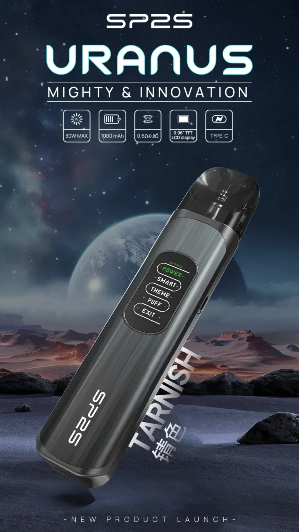 SP2S 天王星注油主機｜30W功率 1000mAh電池 0.96吋螢幕 0.6/0.8Ω空彈 台灣現貨