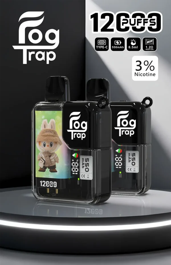 Fog Trap 12000拋棄式電子煙 LABUBU & 蠟筆小新聯名款｜雙模式切換 850mAh電池 8.5ml油量設計 台灣現貨【買10送1】