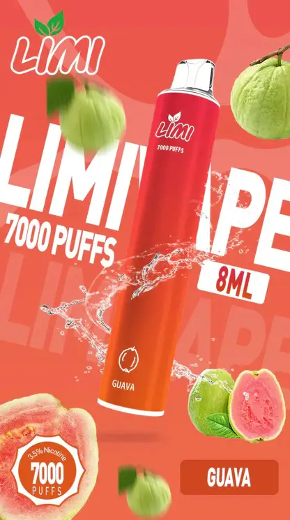 LIMI拋棄式一次性7000口 (7) LIMI 7000口拋棄式電子煙|3.5%尼古丁鹽 650mAh電池 LED發光設計 可充電式 台灣現貨