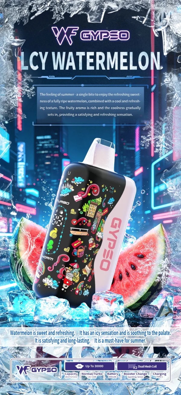 GYPSO滿天星30000口抛棄式電子煙-8 GYPSO 滿天星 30000口拋棄式電子煙|14W-21W雙模式雙功率 Dual Mesh雙網芯 18ml巨量油艙 850mAh長效續航 台灣現貨