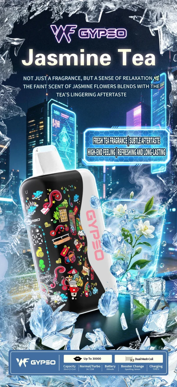 GYPSO滿天星30000口抛棄式電子煙-9 GYPSO 滿天星 30000口拋棄式電子煙|14W-21W雙模式雙功率 Dual Mesh雙網芯 18ml巨量油艙 850mAh長效續航 台灣現貨